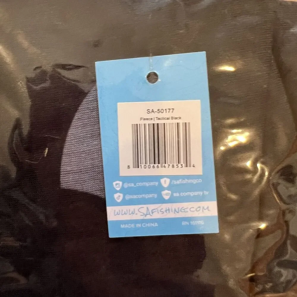 (2) Frost Tech Fleece Face Shield Black